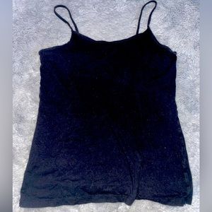 Black Spaghetti Strap Tank Top